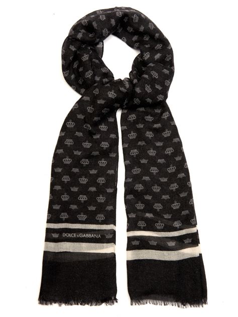 dolce gabbana scarf mens|Dolce & Gabbana leather scarf.